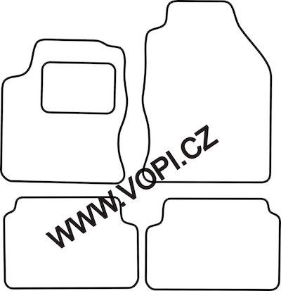 Autokoberce Ford Focus 1998 - 09/2001 Autofit (1427)
